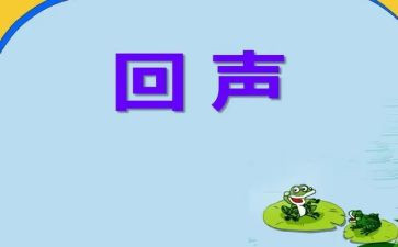 回声的教案7篇