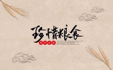 爱粮节粮的心得体会7篇