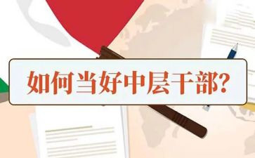 中层领导干部心得体会5篇